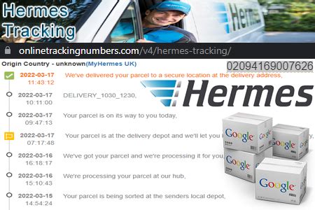 hermes barcode number|hermes tracking today.